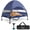Blue, variant on Furggis Elevated Dog Bed with Canopy, Portable Raised Outdoor Dog Bed with Stable Anti-Slip Feet, X-Large, Blue