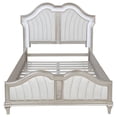 thumbnail image 4 of Evangeline Wood Queen LED Panel Bed Silver Oak, 4 of 10