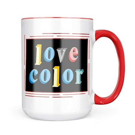 

Neonblond Love Color Colorful Letters Mug gift for Coffee Tea lovers