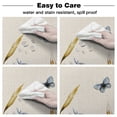thumbnail image 6 of Fruit Lemon Yellow White Round Tablecloths for Dining Table Waterproof Table Cover for Kitchen Living Room, 6 of 7