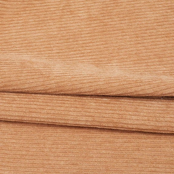 61x39 Inch Corduroy Fabric Solid Plain Thick Polyester Sewing Material Soft Quilting Upholstery Fabric for Clothing Sofa Pillow DIY Crafts Garment Accessories Burlywood Color DIY