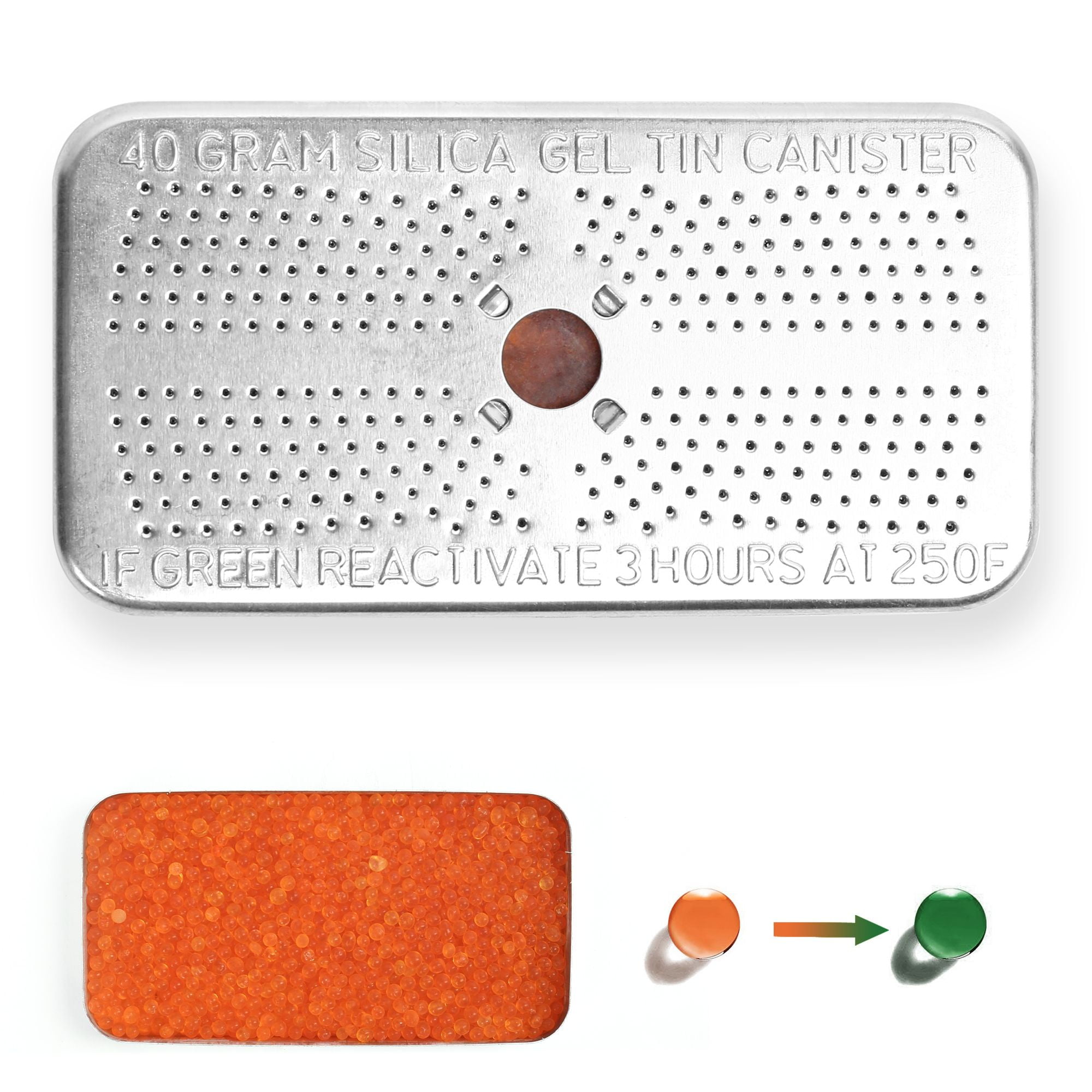 LotFancy 40G Silica Gel Desiccant Canisters, Indicating Dehumidifier
