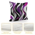 thumbnail image 4 of Shiartex Stripes Purple Black White Throw Pillow Covers Geometric Pillow Cases Cushion Covers For Living Room Bedroom Modern Striped Art Decorative Throw Pillowcases for Sofa Couch Chair, 4 of 5