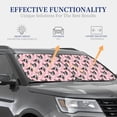 thumbnail image 4 of Wukai French Bulldog Print Windshield Sun Shade, Car Front Window Shades Sunshade Cover Sun Visor Shield Block Automotive Interior Protector Blocks UV Rays-Medium, 4 of 6