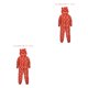 thumbnail image 3 of Qarigey Pijamas familiares Impreso Sombreros de Navidad Mono Cremallera roja Mameluco de manga larga Vacaciones Casual Cálido Body Ropa de dormir Niños 3-4 años, niños 2piezas Qarigey CBP143955, 3 of 6