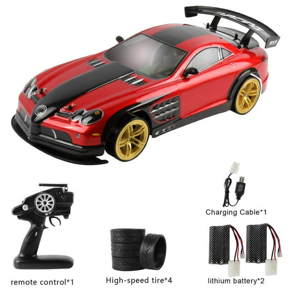 TIMIFIS Toys Cars 1:10 70km/h 2.4G RC Car 4WD Double Battery High Power LED Headlight Racing Truck Kids Christmas Gifts