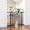 thumbnail image 2 of PawHut 29.5"-40.6" Metal Pet Gate, w/ Auto Closing Door, Double Locking, 2 of 10