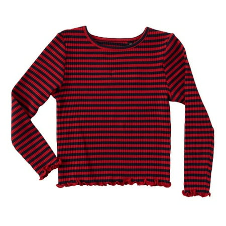 

KIDPIK Girls Long Sleeve Stripe Ribbed T- Shirt Size: 12 Months - XXL (16)
