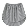 thumbnail image 1 of Gupgi Rallonge de Chemise pour Femmes Mini Ajustable Superposition Faux Haut Jupe Inférieure, 1 of 4