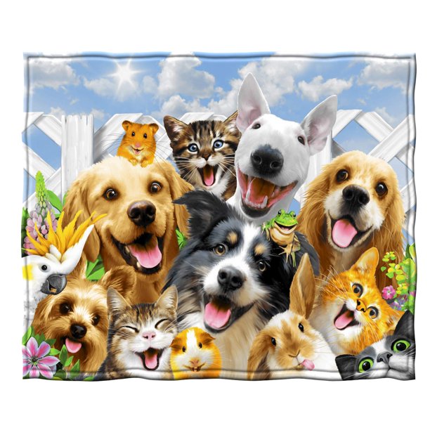 Dawhud Direct Fleece Throw Blanket By Howard Robinson Backyard Pals