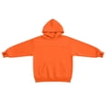 thumbnail image 4 of felwors Women's Oversized Pullover Pet Carrier Hoodie Cotton Blend Fleece Sweatshirt with Kangaroo Pocket Casual Orange for Size XL, 4 of 8