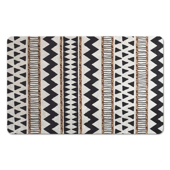 Stunning 20x32 in Boho Bathroom Runner Rug - Moroccan Geometric Design, Non-Slip. Soft & Machine-Washable Long Bath Mat Perfect for Bathtub, Sink, Shower. A Chic Farmhouse Addition for Any Bathroom!