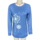 thumbnail image 3 of Blusa de manga larga con cuello redondo, blusa informal de manga larga con cuello redondo y manga larga, blusa de manga larga con cuello redondo y integración sin costuras, 3 of 3