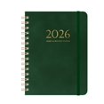 thumbnail image 1 of A5 Schedule Planner 2025 July To 2026 With Date Notes 140 Page Faux Leather Cover Coil Bound, 1 of 6