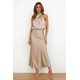 thumbnail image 1 of Vestido de satén para mujer con cuello elegante Vestido elegante para mujer Vestido de noche ligero, 1 of 6