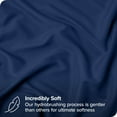 thumbnail image 2 of Bare Home Pillow Sham Set - Premium 1800 Collection - Double Brushed - Euro, Dark Blue, 2 of 7