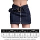 thumbnail image 2 of Minifalda De Mezclilla Mini falda de mezclilla con cremallera frontal Falda corta de jeans de moda para chicas picantes (Azul L) Cgtredaw para Mujer Azul T M, 2 of 9