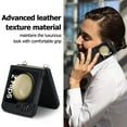 thumbnail image 5 of Allytechgroup Stylish Phone Case for Samsung Galaxy Z Flip 6, Hand Wrist with Silk Anti-Scrath Shockproof Bumper Slim Back Cover Case for Girls Women, Black, 5 of 8