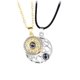 thumbnail image 4 of Collar de amor, sol y luna, collar con colgante en forma de lenguaje del amor para parejas, collar con diseño de clavícula, 4 of 6