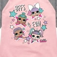 thumbnail image 3 of LOL Surprise! Dolls - BFFS 4 EVA - Besties - Toddler & Youth Girls Raglan Graphic T-Shirt, 3 of 5