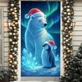 thumbnail image 5 of Hometravel Christmas Door Curtain Decor, Holiday Scene Background Door Cover, Festive Entryway Decorations for Home, Party Settings, 5 of 6
