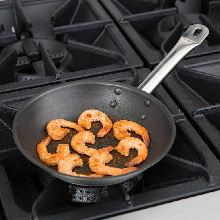 Vigor SS1 Series 10 Stainless Steel Non-Stick Fry Pan with Aluminum-Clad  Bottom, Dual Handles, and Excalibur Coating