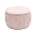 thumbnail image 3 of TOV Furniture Pouf de Rangement en Velours de Transition Fleur 17.3"H en Rose, 3 of 6