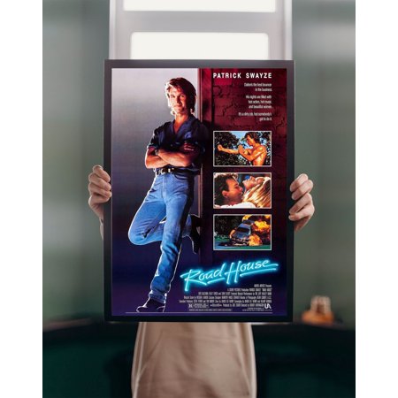 POSTER Road House 1989 Movie POSTER PRINT A5 A1 Patrick Swayze Cult Thriller 80s Film Wall Art Classic American Cinema Decor-UNFRAMED