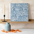 thumbnail image 3 of Ships Next Day Canvas Wall Art 12"x12", Blue Coral Coastal Wood Framed Canvas Print Painting, Ocean Nautical Seaside Beach Ready to Hang Small Picture Wall Decor for Home Kitchen Dining Room Office, 3 of 9