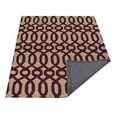 thumbnail image 2 of Rugsotic Carpets Hand Tufted Wool Eco-Friendly Area Rugs - 5'x8', Rectangle, Cream Purple, Modern Contemporary Design, High Pile Handmade Anti Skid Rugs for Living Room, Bed Room (K00734), 2 of 5