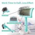 thumbnail image 5 of Slicker Brush for Dogs, Cats, Extra Long Pin Shedding Brush for Long Haired Dog, Cat, Pet Grooming for Thick Undercoat Curly Hair, 5 of 6