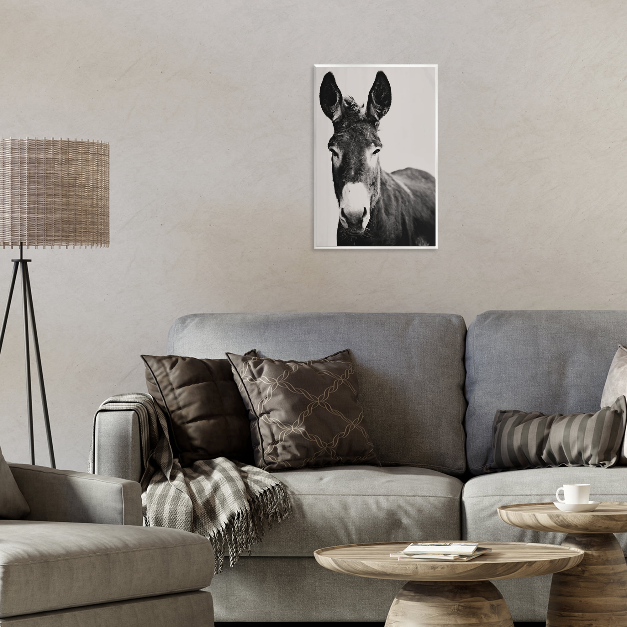 Stupell Industries Franz the Donkey Portrait Wall Plaque Art, design by Amy Carroll