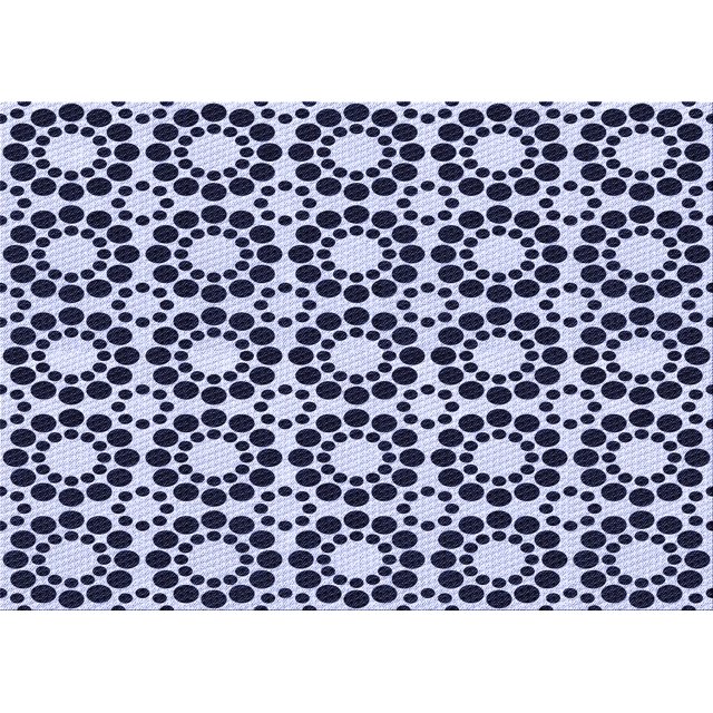 Ahgly Company Tapis Rectangulaire Lavable en Machine Intérieur Transitionnel Bleu Minuit, 6 Pieds x 9 Pieds