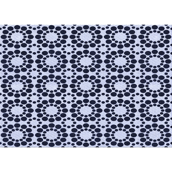 Ahgly Company Machine Washable Indoor Rectangle Transitional Midnight Blue Area Rugs, 5' x 8'
