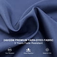 thumbnail image 5 of PURPLE LEAF 10' X 13' Double Top Deluxe Solar Powered LED Rectangle Patio Umbrella Offset Hanging Umbrella Outdoor Market Umbrella Garden Umbrella, Navy Blue, 5 of 12
