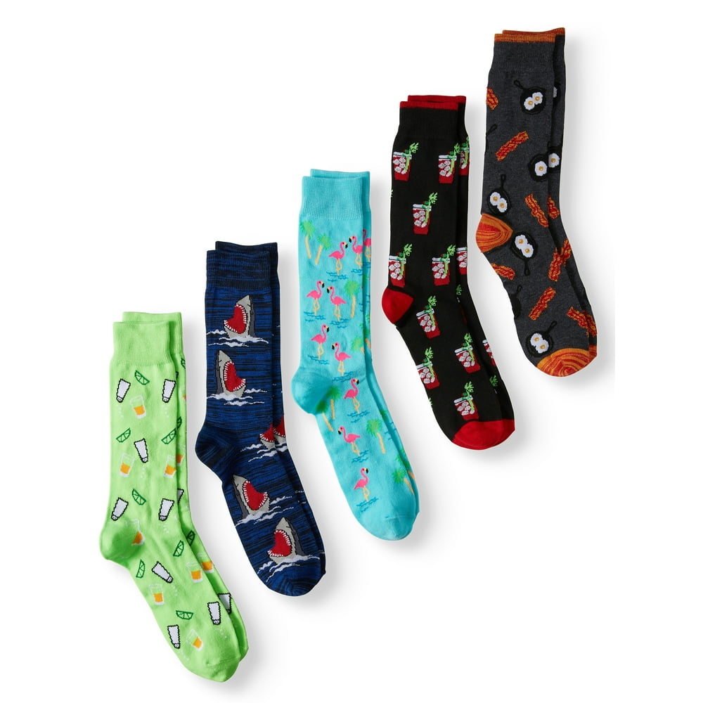 Men's Fashion Crew Socks 5Pack
