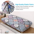 thumbnail image 4 of CHOK 2024 Futon Slipcover Armless Sofa Covers Stretch Sofa Bed Slipcover Protector Elastic (Light Gray Animal), 4 of 9