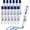 Blue, variant on Retractable Dry Erase Markers, Click Dry Erase Whiteboard Markers, Bullet Tip, Thick Barrel, 12 Count, Black