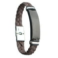 thumbnail image 2 of Pulsera de San Valentín con decoración , regalo único, joyería ligera para la playa Marrón Negro, 2 of 8