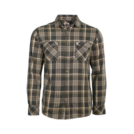 - Quiksilver Mens Flannel Plaid Button Up Shirt
