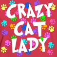 thumbnail image 3 of CafePress - Crazy Cat Lady Women's Dark T Shirt - Women's Traditional Fit Dark T-Shirt, 3 of 4
