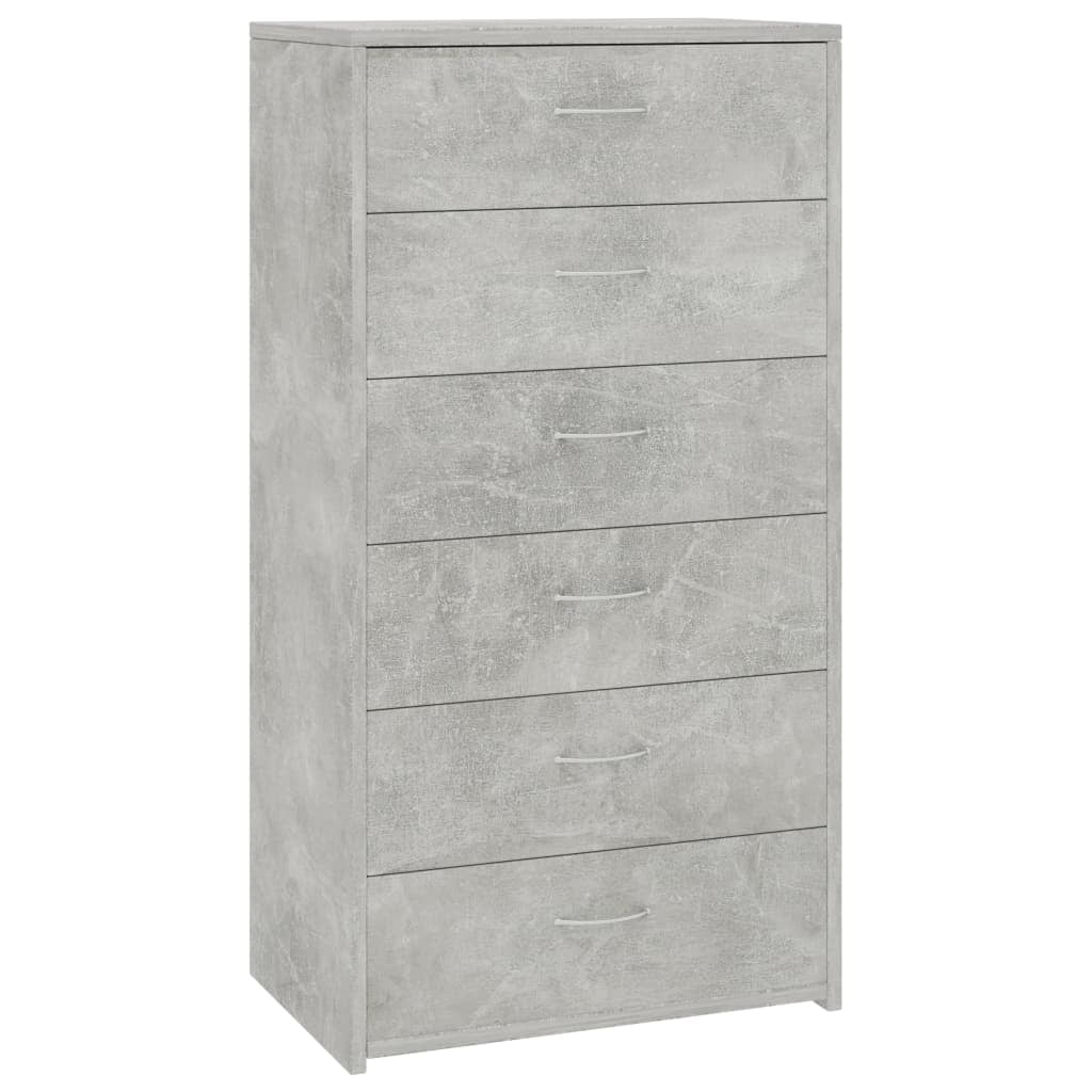 Kepooman Modern Sideboard with 6 Drawers, Buffet Storage Side Cabinet Dresser Organiser for Living Room Kitchen, Light Gray Kepooman Modern Sideboard with 6 Drawers, Buffet Storage Side Cabinet Dresser Organiser for Living Room Kitchen, Light Gray