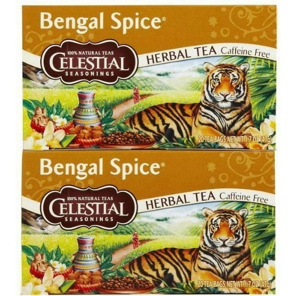 Celestial Seasonings Bengal Spice Herb Tea Bags, 20 ct, 2 pk