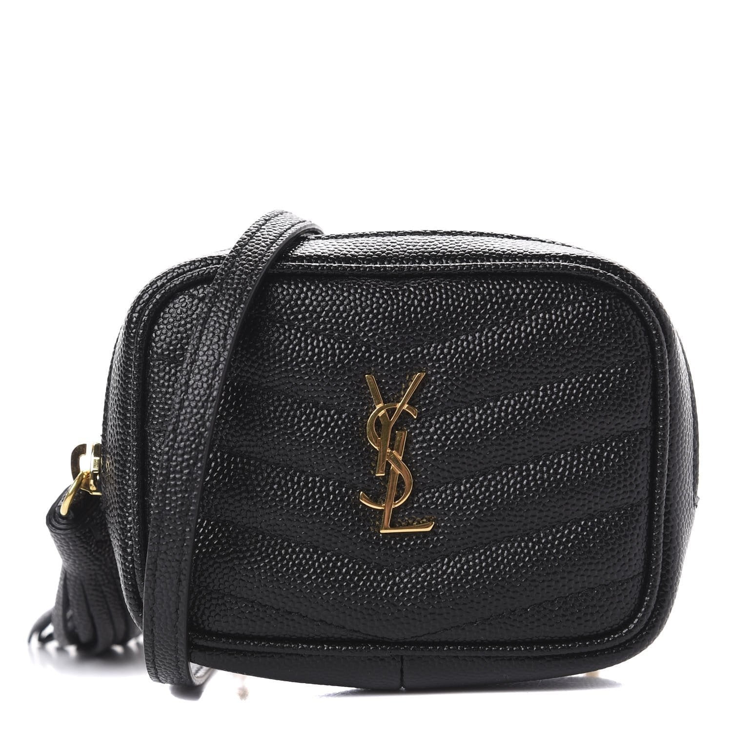 Saint Laurent Mini Lou Crossbody Bag in Black