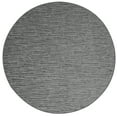 thumbnail image 1 of Abstract Contemporary Stripes Modern Plush Two Tone High Low Pattern Rug Carpet| Pet & Kids Friendly| Great for Events Wedding | Made in USA - Easy Fit Dark Grey, 4' Round Area Rug, 1 of 4