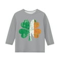 thumbnail image 4 of LIaqionyy St Patricks Day Shirt Kids Boys Girls 3/4 Sleeve Crewneck Tshirt Casual Loose Shamrock Tops, 4 of 4
