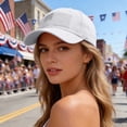 thumbnail image 2 of WAYUTE 250 Anniversary USA Hat US National Flag Embroidered Baseball Caps for Fashion Adjustable Visor Sun Hat Casual Summer, 2 of 5