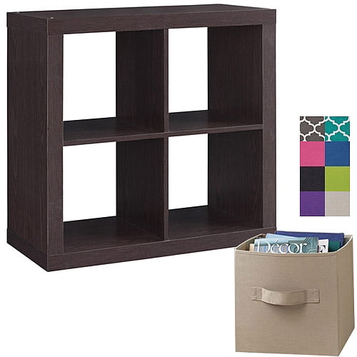 Better Homes and Gardens Square 4-Cube Organizer with 4 Collapsible