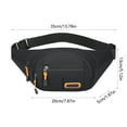 thumbnail image 3 of Miogawg Waist Pack Bag, Fanny Pack For Women Men, Waterproof Hip Bum Bag With Adjustable Strap For Outdoors Workout Traveling Casual Running Hiking Cycling, 3 of 6