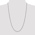 thumbnail image 2 of 14K White Gold 1.4mm Solid Diamond Cut Spiga Chain 18 Inch, 2 of 5